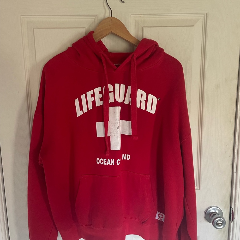Ocean City Maryland Lifeguard Hoodie Size XXL